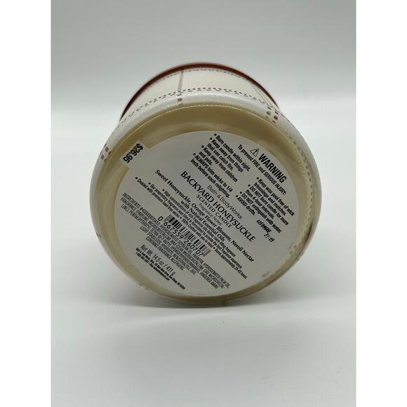 Bath and Body Works Backyard Honeysuckle 3 Wick Scented Candle 14.5 oz - Picture 3 of 3